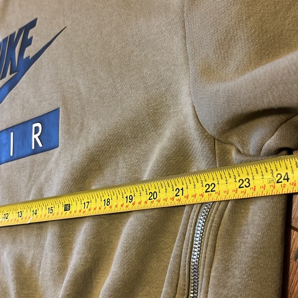 Army green nike sweatshirt w/ Zipper detail M - Picture 11 of 12